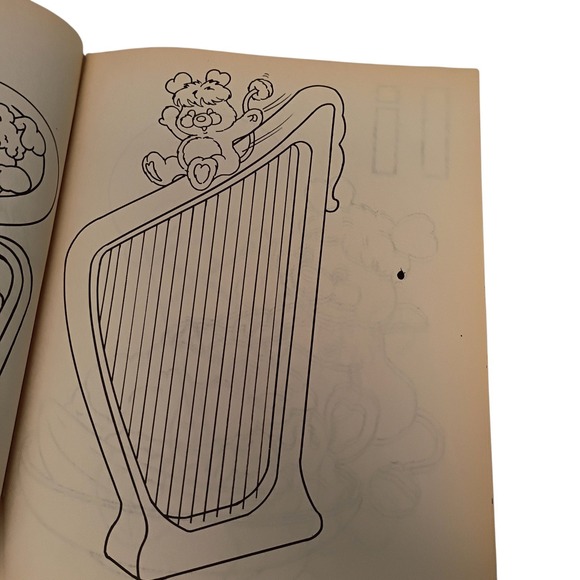 Vintage 1986 Popples' ABC‎ Coloring Book -Happy House 1 Page Has An Ink Spot - Picture 9 of 11